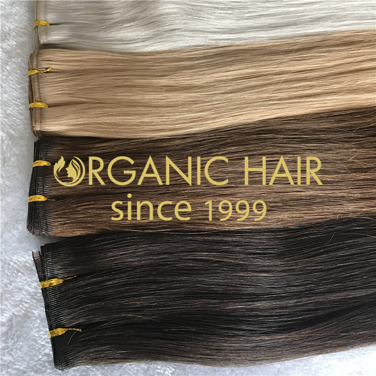 New weft Hybrid wefts hair extensions H168